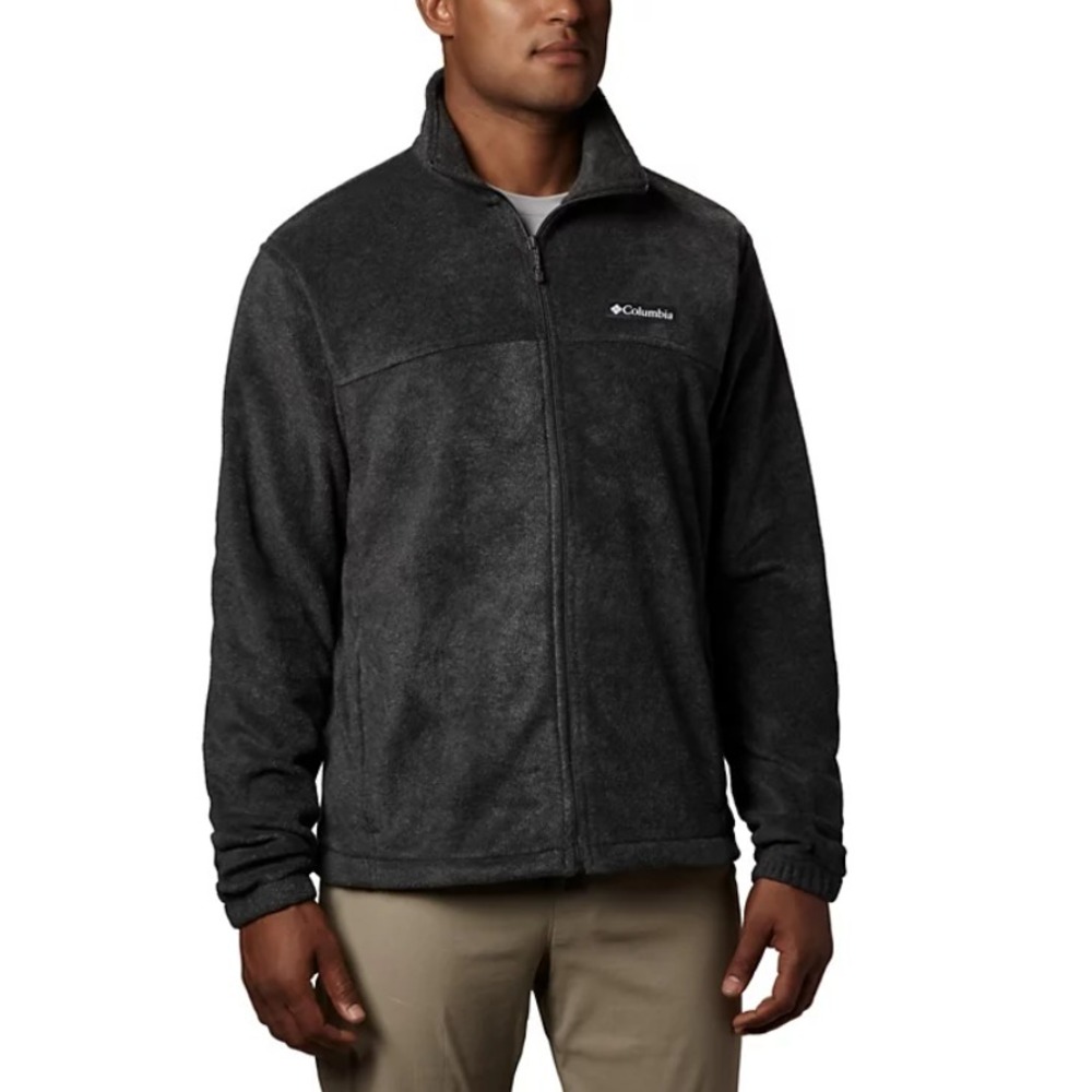 Columbia® (Men's SMALL) Steens‎ Mountain™ Full Zip 2.0 Fleece Jacket in Charcoal